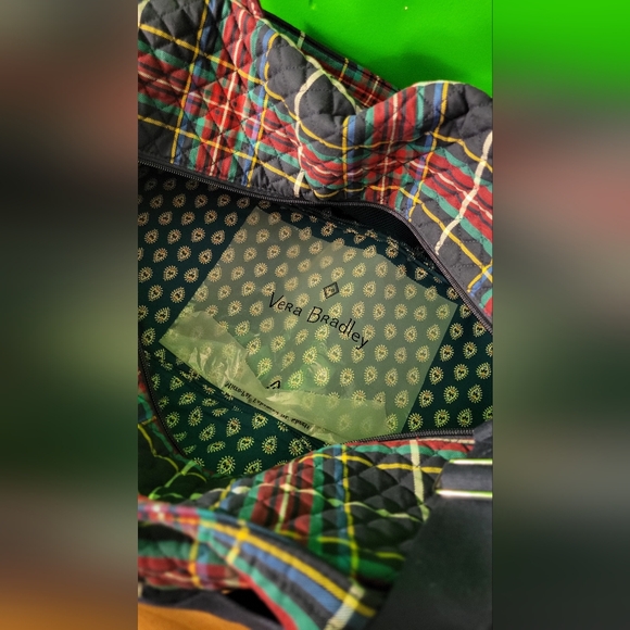 Plaid Vera Bradley Weekender bag, NWT - Picture 3 of 4